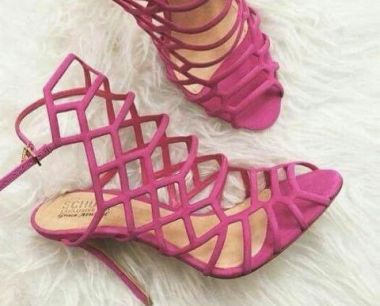 Sandalias para vestido fucsia